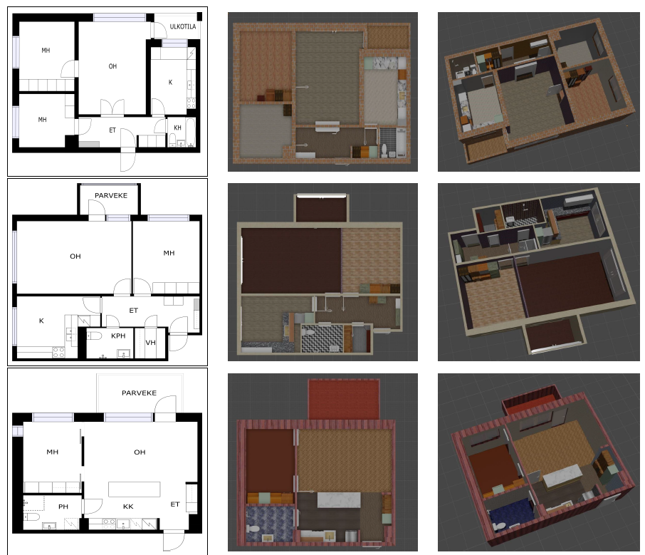 Deriving 3D scenes using Floorplans for photo-realistic Rendering thumbnail